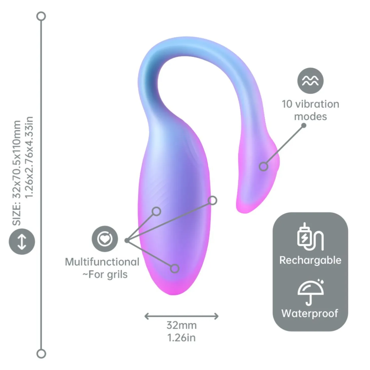 Magic Motion - Magic Flamingo Max Œuf Vibrant - Bleu