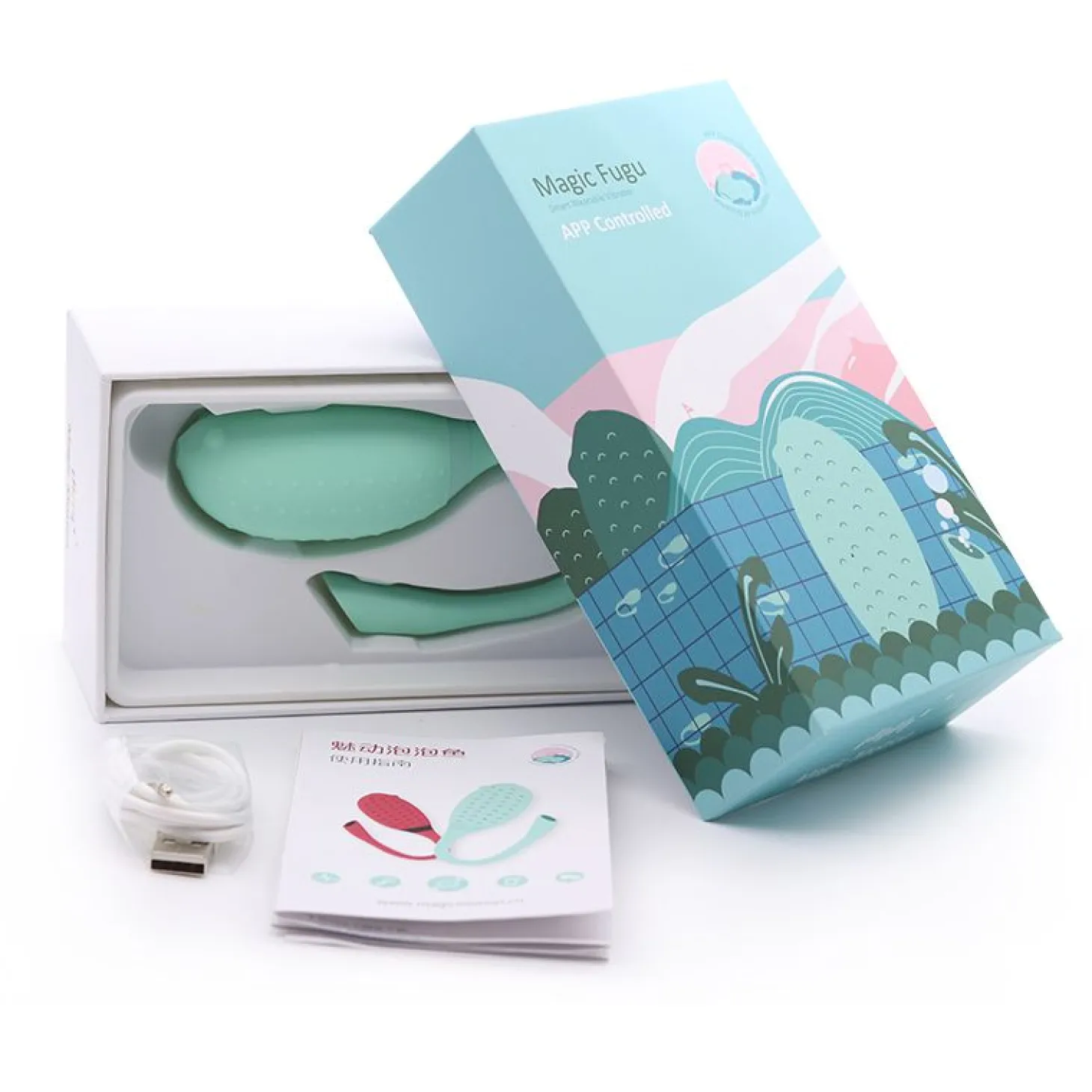 Magic Motion - Vibromasseur connecté Fugu vert