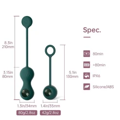 Magic Motion - Vibromasseur intelligent double pour exercices de Kegel avec
