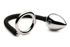 Master Series - Tug + Plug Anneau pour Pénis et Testicules avec Plug Anal - Noi