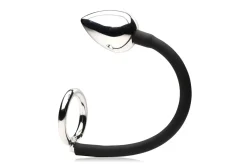 Master Series - Tug + Plug Anneau pour Pénis et Testicules avec Plug Anal - Noi