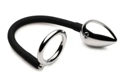 Master Series - Tug + Plug Anneau pour Pénis et Testicules avec Plug Anal - Noi