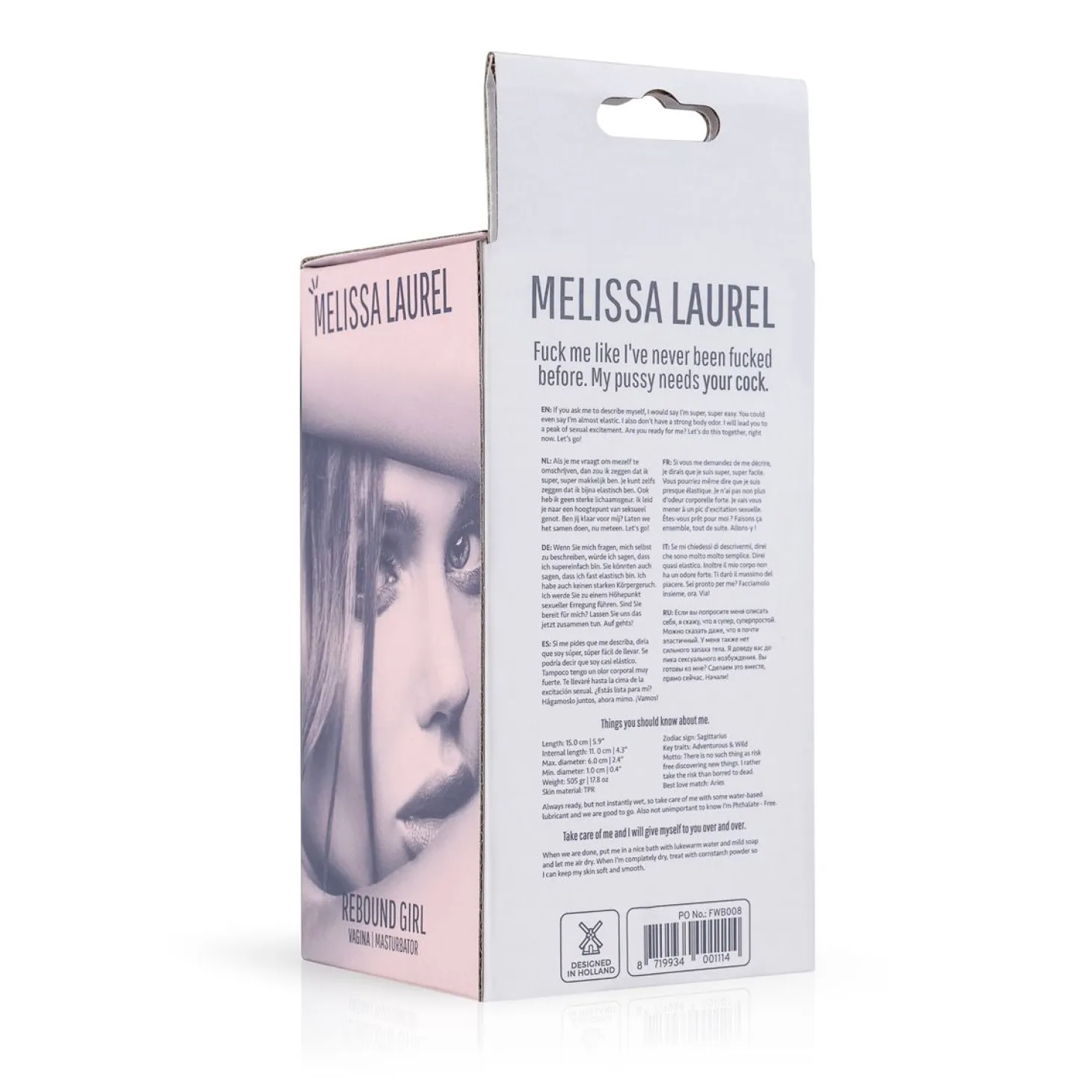 Masturbateur réaliste Melissa Laurel