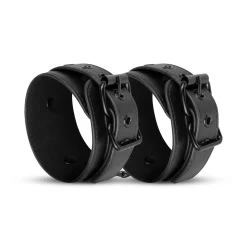 Menottes de Cheville en Similicuir - Noir