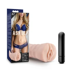 M for Men - Masturbateur Ashley avec vibromasseur bullet - Vagin