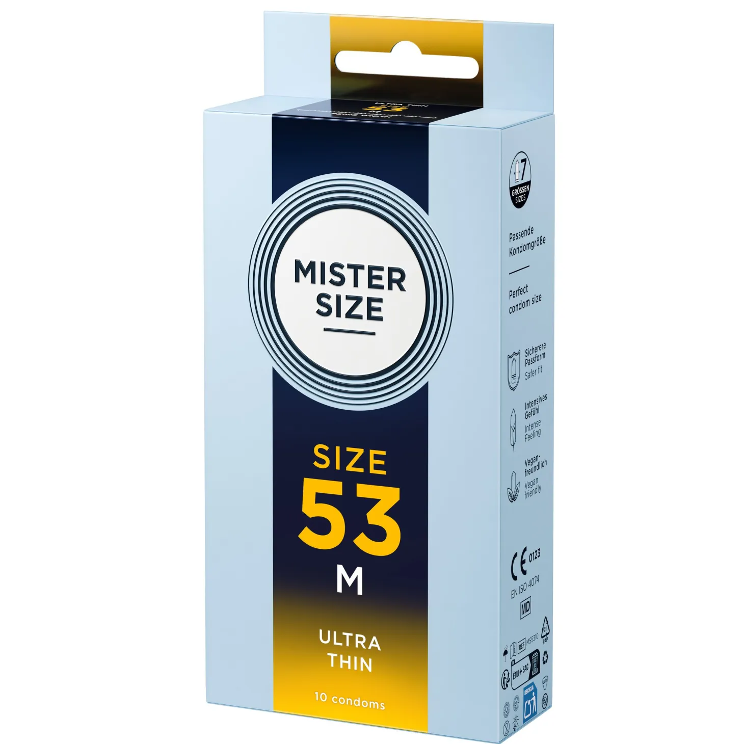 MISTER.SIZE - M Préservatifs Ultra Fins - 10 Pièces