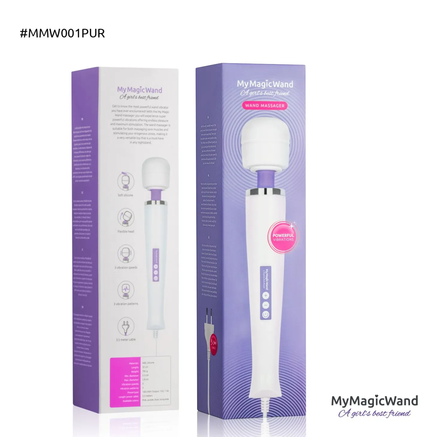 MyMagicWand - Masseur vibrant et stimulateur clitoridien - Violet