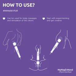 MyMagicWand - Masseur vibrant et stimulateur clitoridien - Violet
