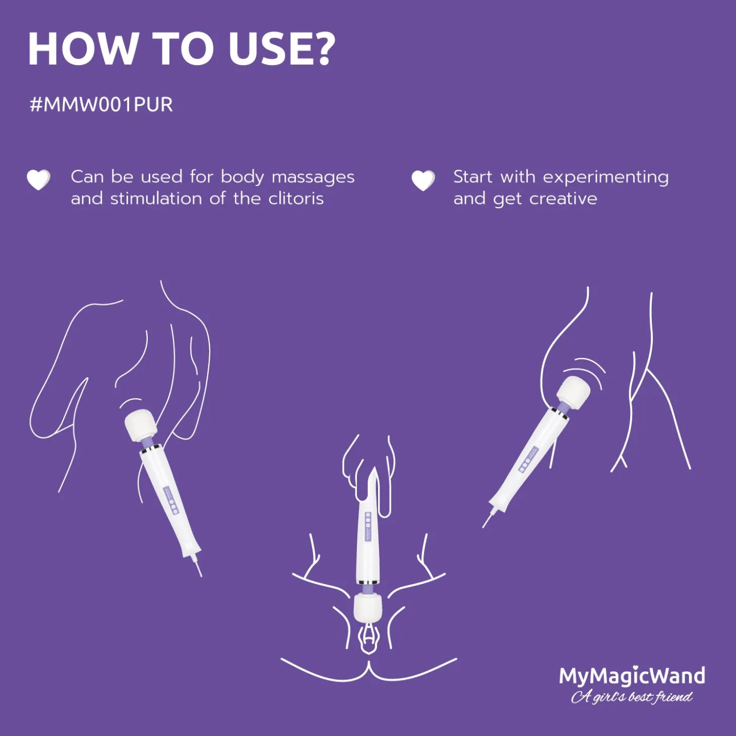 MyMagicWand - Masseur vibrant et stimulateur clitoridien - Violet
