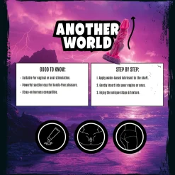 Mythical Mates - Another World Godemiché Rose & Violet - 22.4 cm