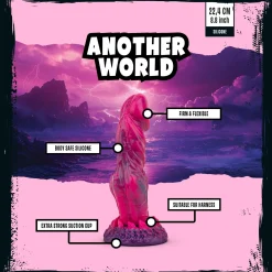 Mythical Mates - Another World Godemiché Rose & Violet - 22.4 cm