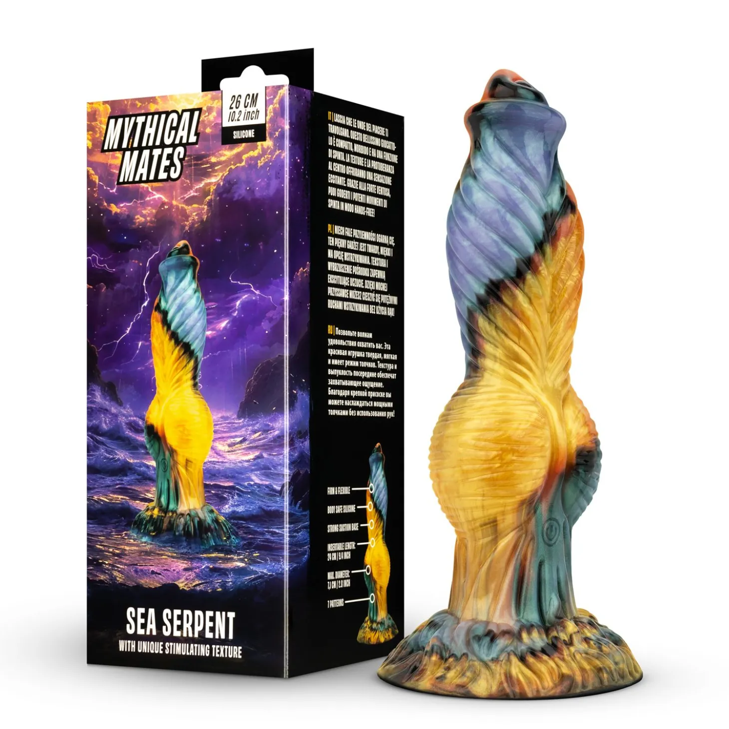 Mythical Mates - Sea Serpent gode vibrant - 26 cm