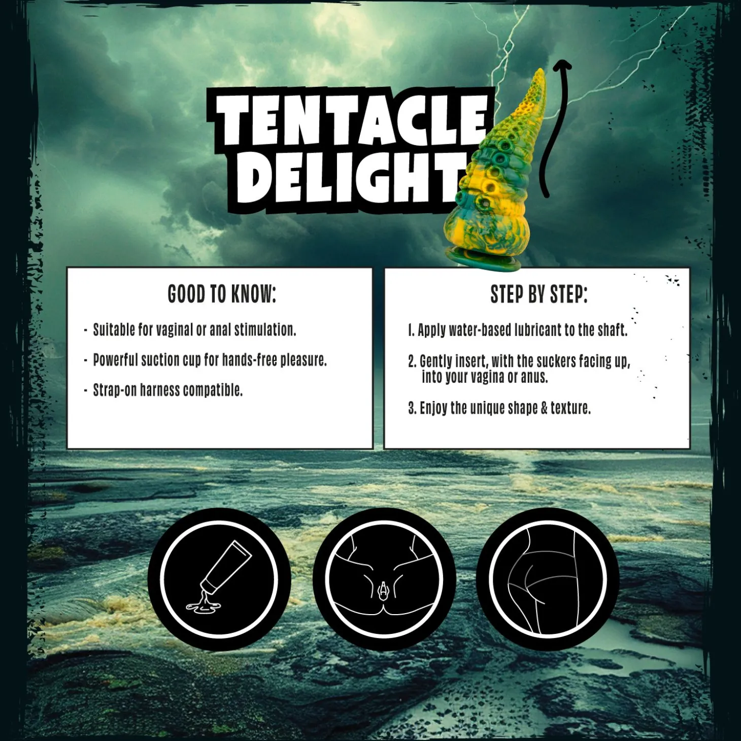 Mythical Mates - Tentacle Delight Vert & Jaune