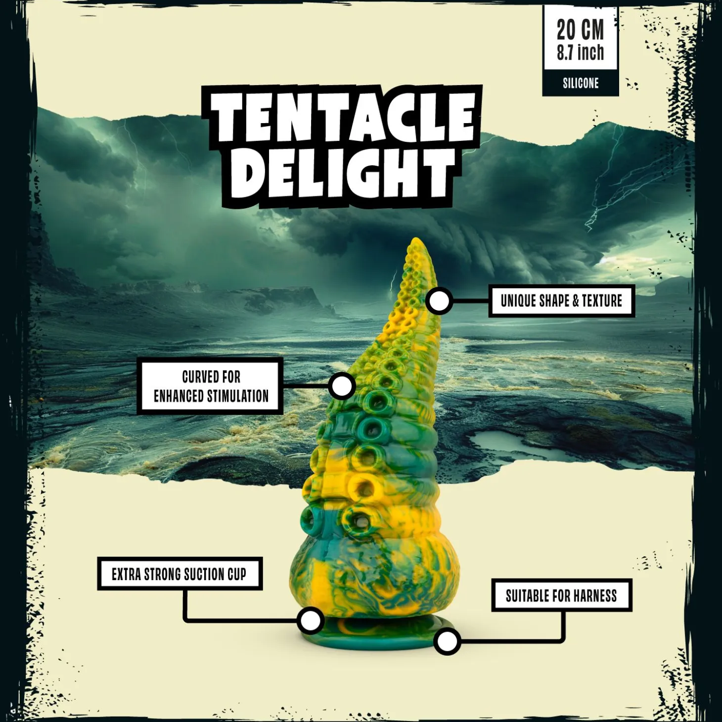 Mythical Mates - Tentacle Delight Vert & Jaune