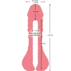 Nature Skin - Extension pour Pénis et Masturbateur 2-en-1 - 21 cm