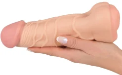 Nature Skin - Extension pour Pénis et Masturbateur 2-en-1 - 21 cm