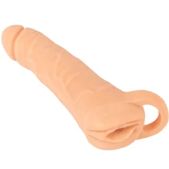 Nature Skin - 2in1 Extension + Masturbator - 23.8 cm