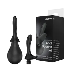 Nexus - Kit de poire à lavement avec deux embouts en silicone