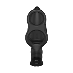 Nexus - Plug anal vibrant avec anneau pénien et testiculaire 