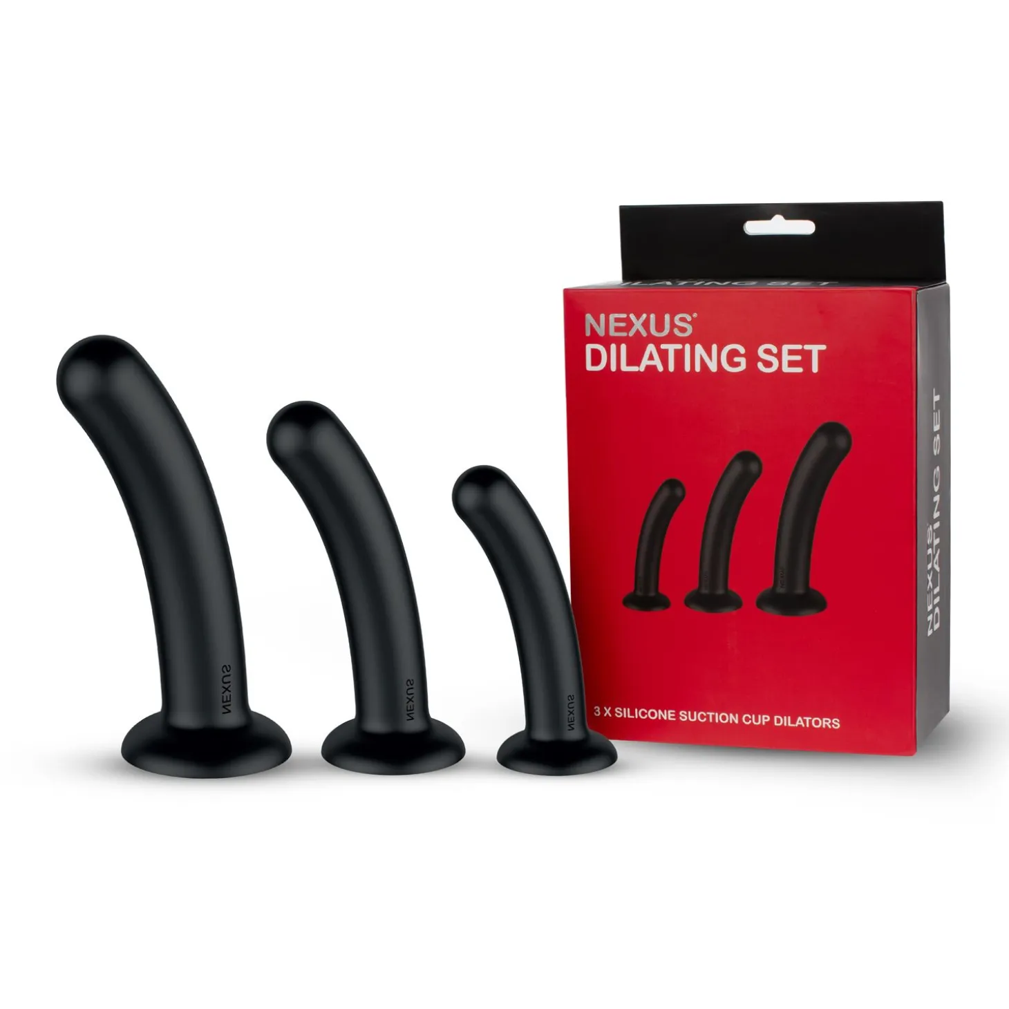 Nexus - Set Dilatateurs Dildos Anaux en Silicone - Noir