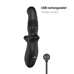Nexus - Sonde anale prostatique à va-et-vient Thrust - Noir