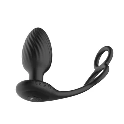 Nexus - Tornado Plug Anal Rotatif avec Anneaux pour Pénis & Testicules