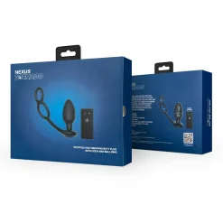 Nexus - Tornado Plug Anal Rotatif avec Anneaux pour Pénis & Testicules