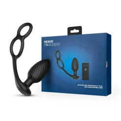 Nexus - Tornado Plug Anal Rotatif avec Anneaux pour Pénis & Testicules