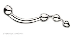 Njoy Fun Wand - Dildo G-Spot/Prostate - Argent