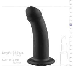 No-Parts - Godemiché Charlie 14,5 cm - Noir