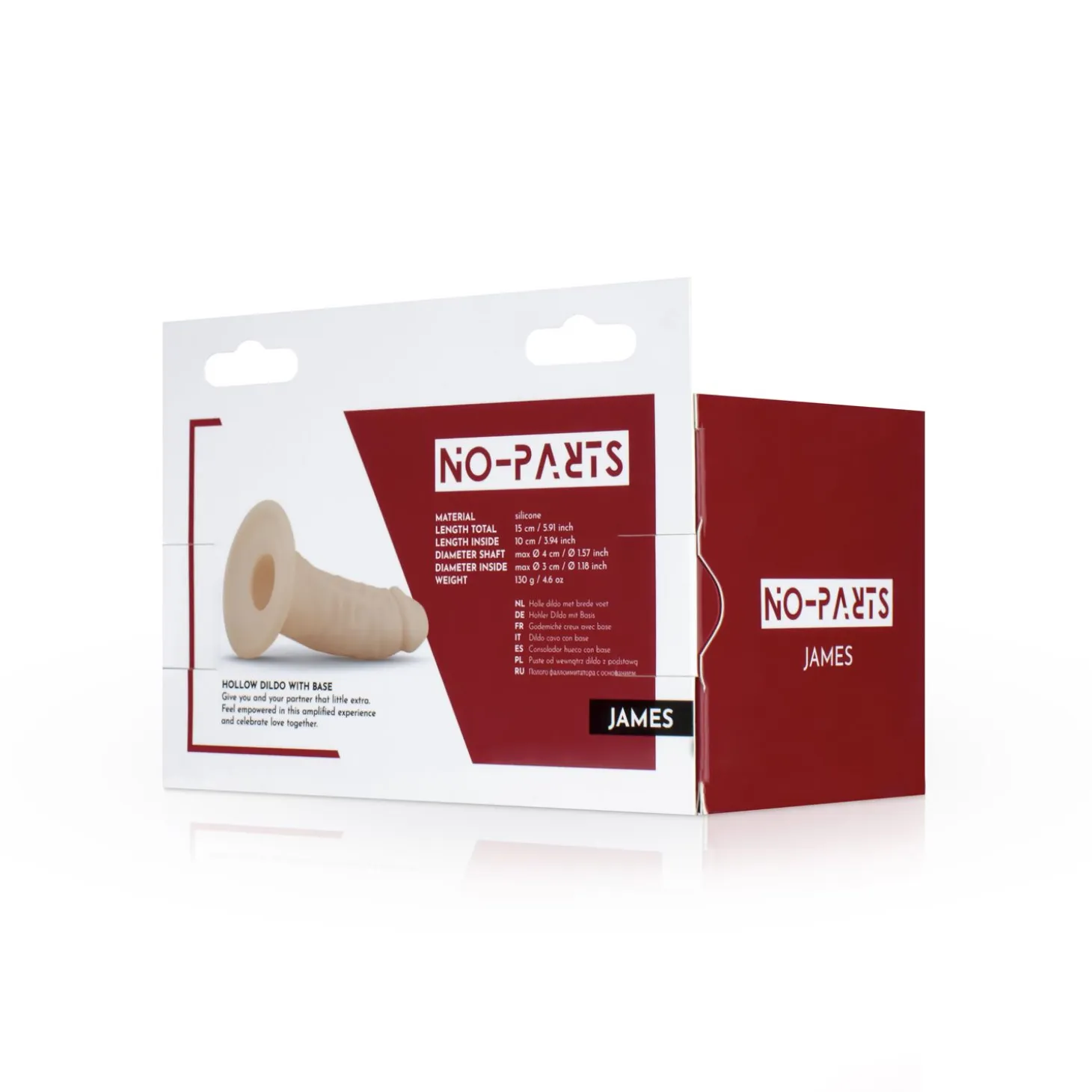 No-Parts - Godemiché réaliste creux James 15 cm