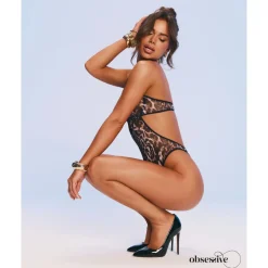 Obsessive - Addia Teddy Entrejambe Ouverte - Marron