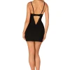 Obsessive - Babydoll et String Rosenty - Noir/Violet
