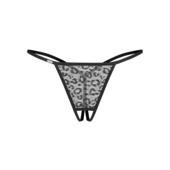 Obsessive – Bianca Lot de 2 Strings Ouverts – Noir