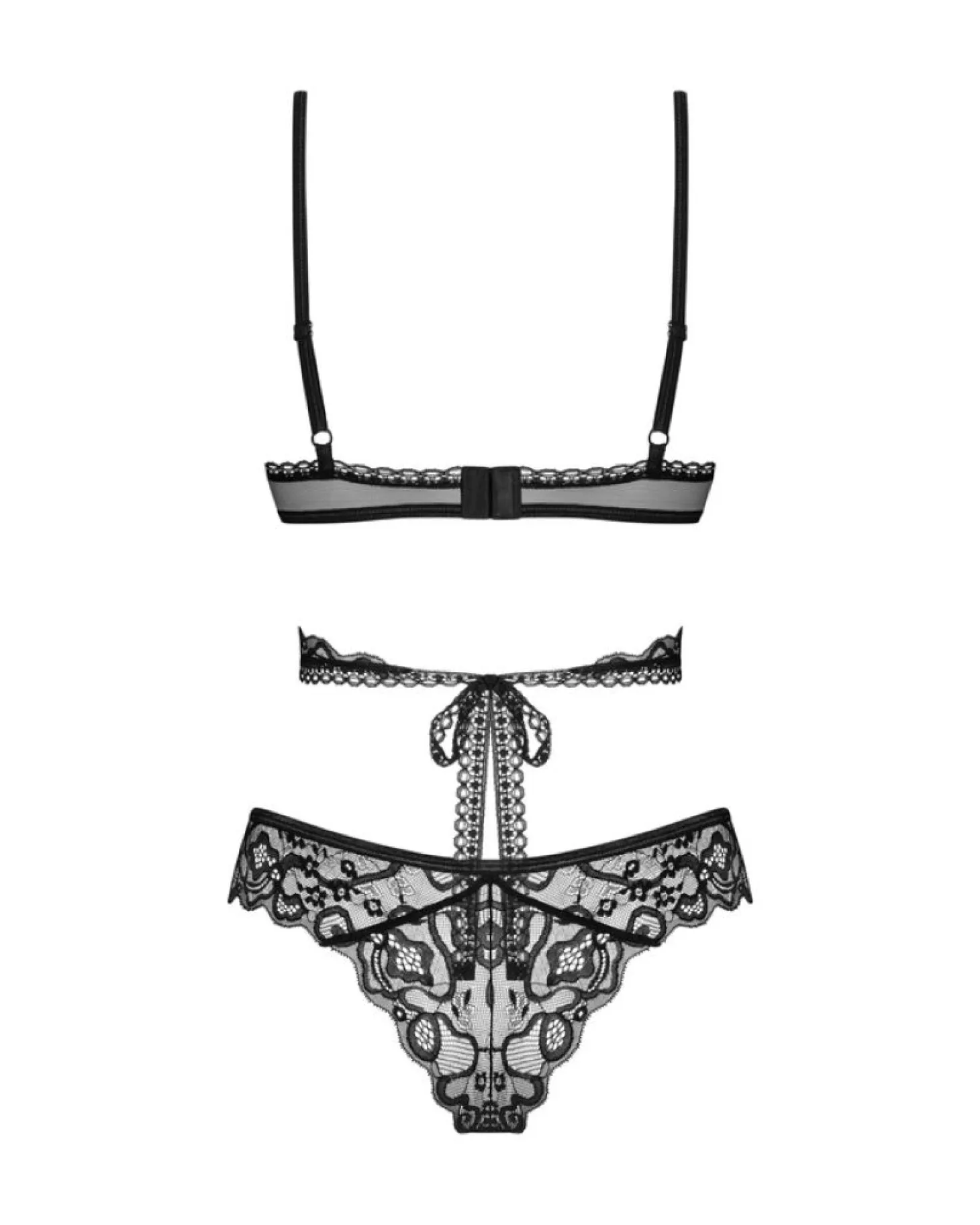Obsessive - Blomentis Ensemble Deux Pièces - Noir