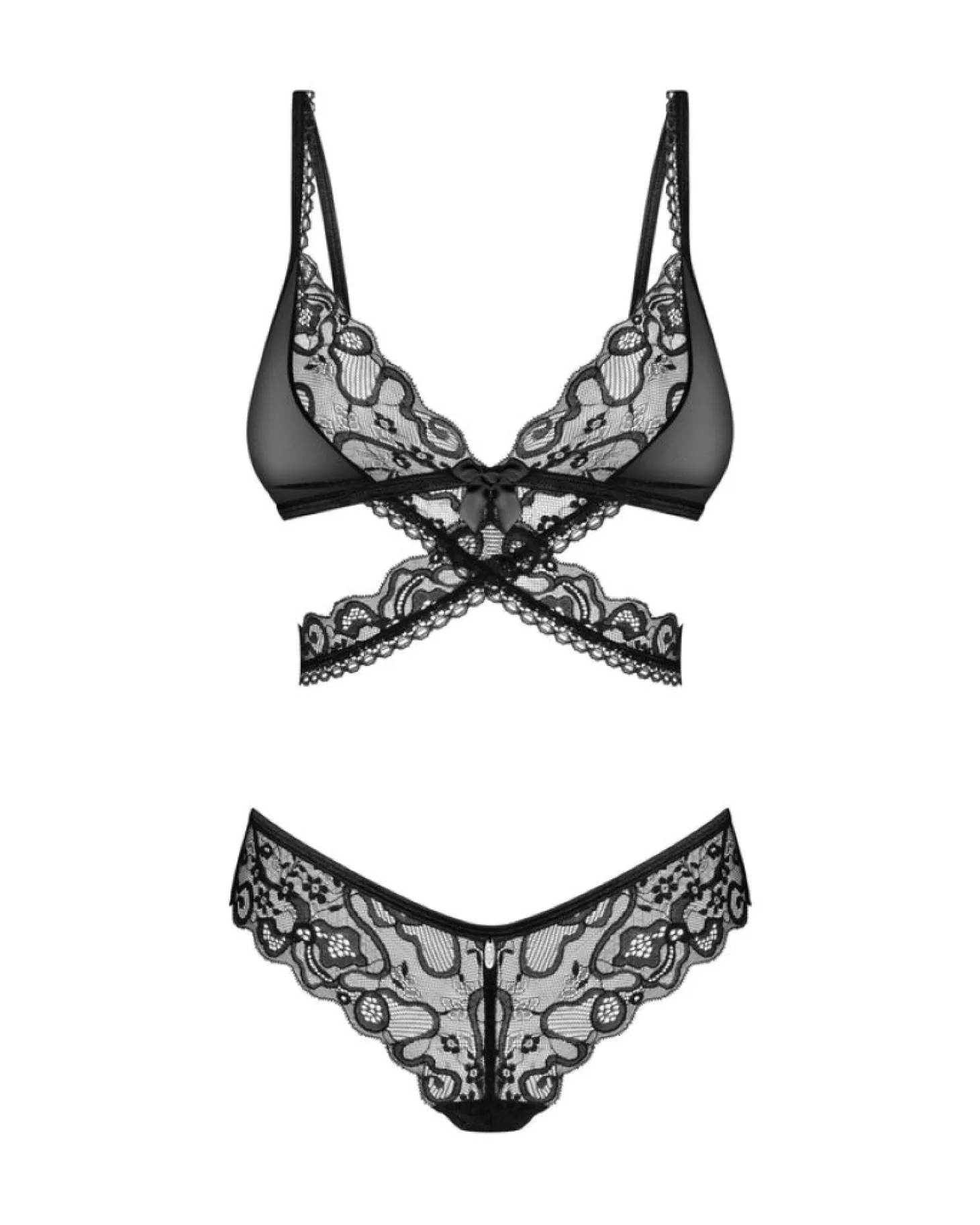 Obsessive - Blomentis Ensemble Deux Pièces - Noir