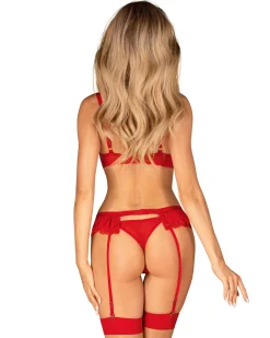 Obsessive - Chilisa Ensemble Trois Pièces - Rouge