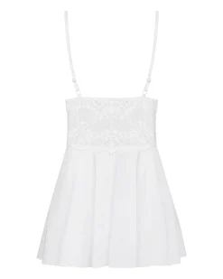 Obsessive - Ensemble de nuisettes avec dentelle - Blanc