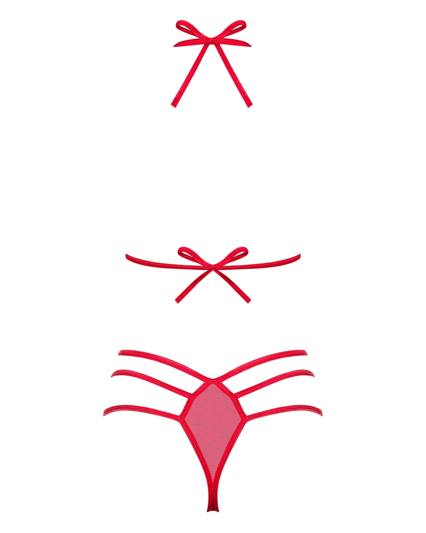 Obsessive - Ensemble de 2 pièces Giftella - Rouge