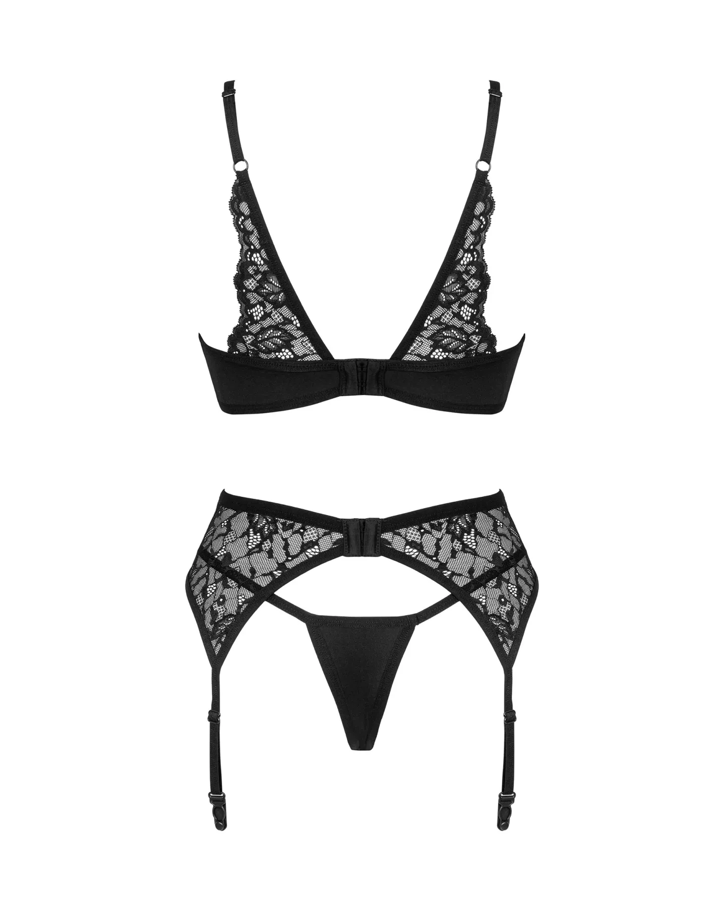Obsessive - Ensemble de Soutien-Gorge 3 pièces Bellastia - Noir