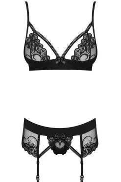 Obsessive - Ensemble 3 pièces Wonderia - Noir