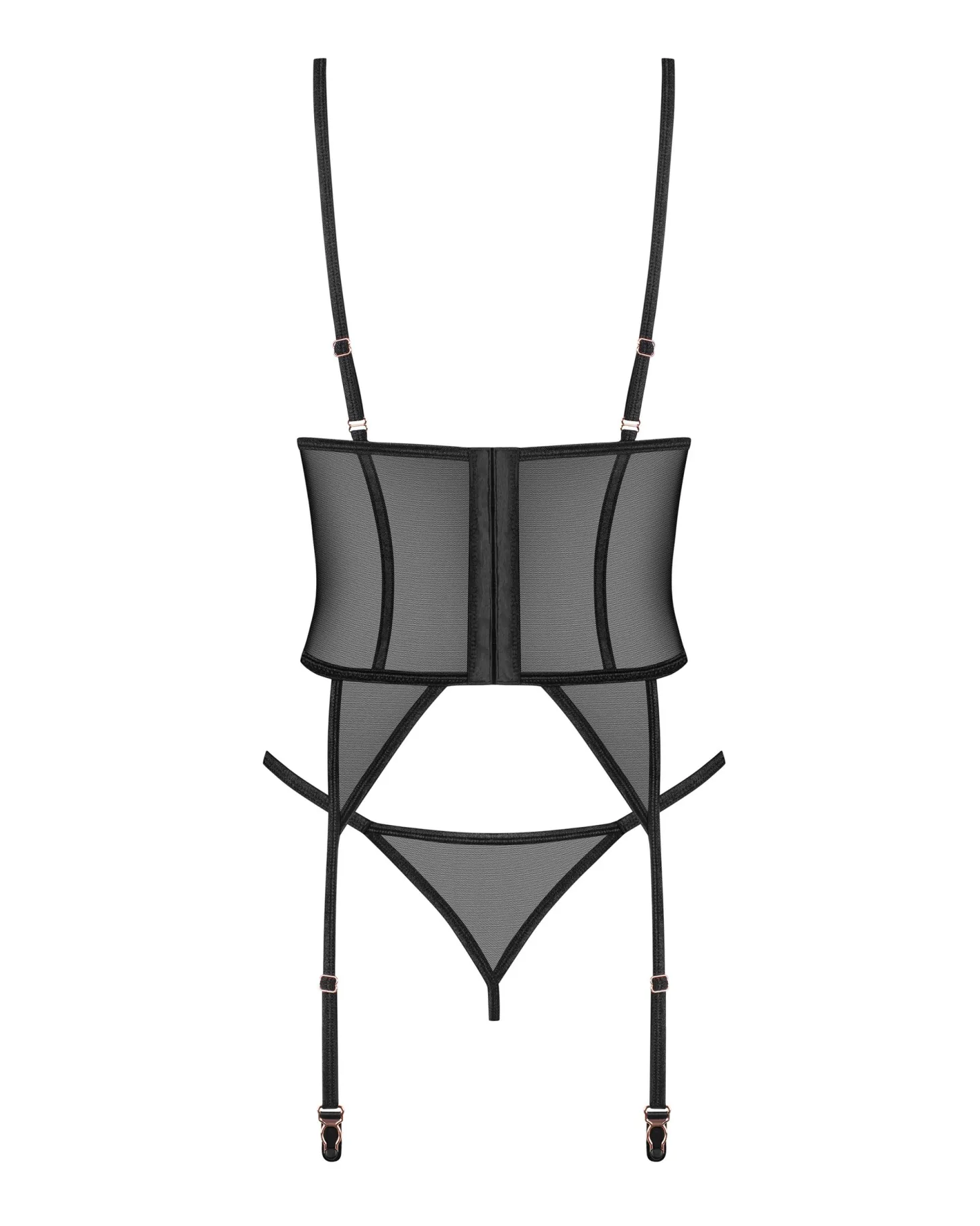 Obsessive - Freedom Euridia Corset et String - Noir