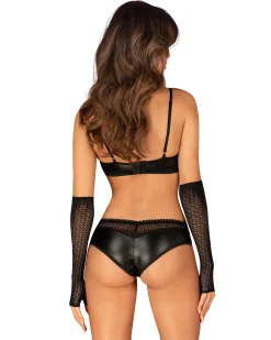 Obsessive - Gants en Dentelle A772 - Noir