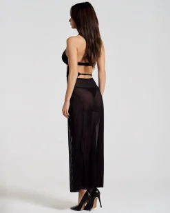 Obsessive - Iliosa Chemise & String- Noir