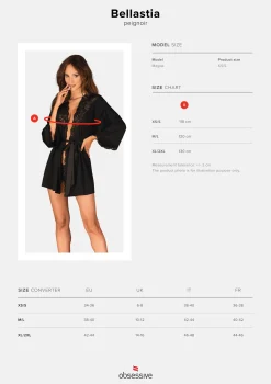 Obsessive - Kimono Bellastia - Noir