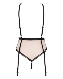 Obsessive - Lilines Teddy Porte-Jarretelles - Rose