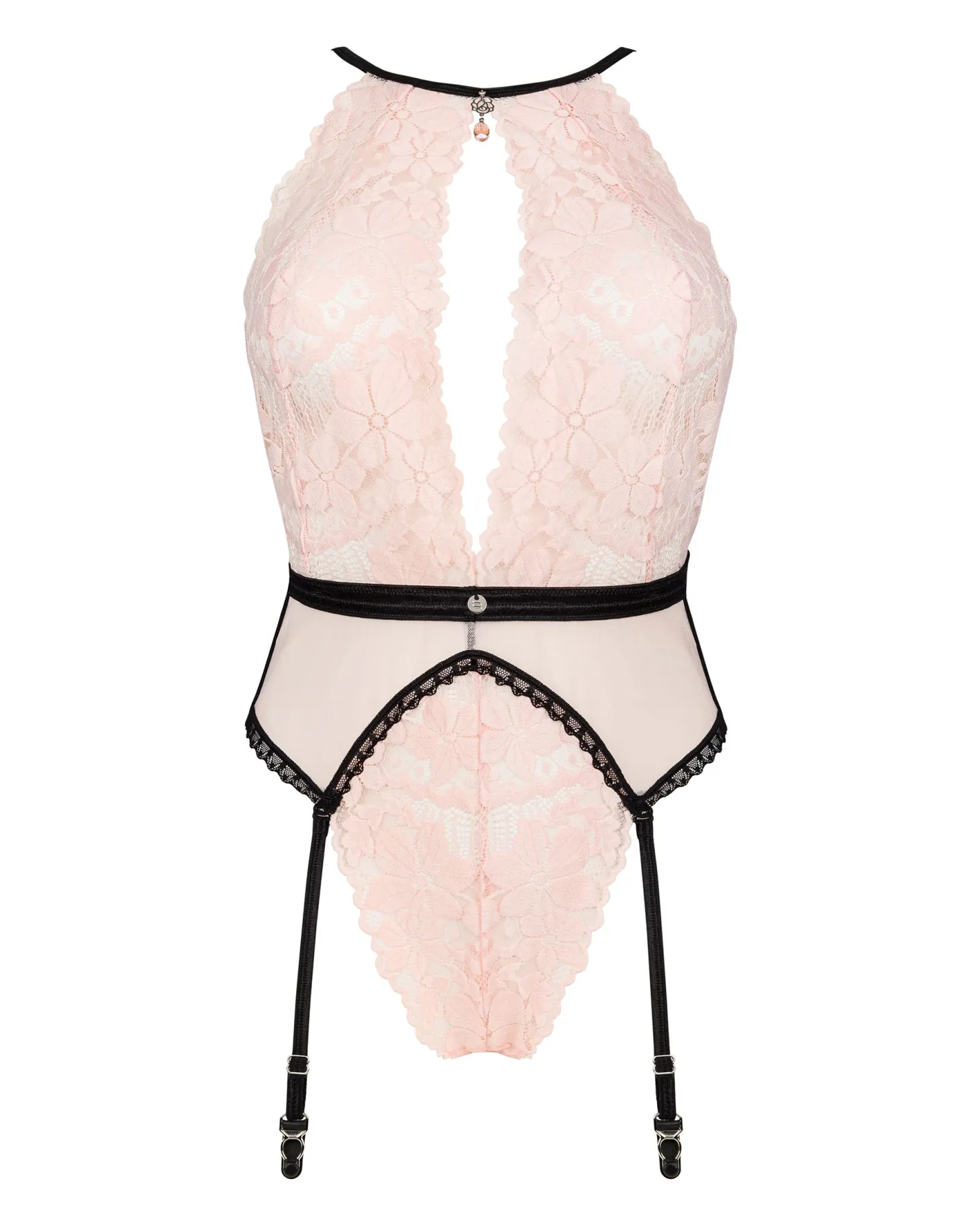 Obsessive - Lilines Teddy Porte-Jarretelles - Rose