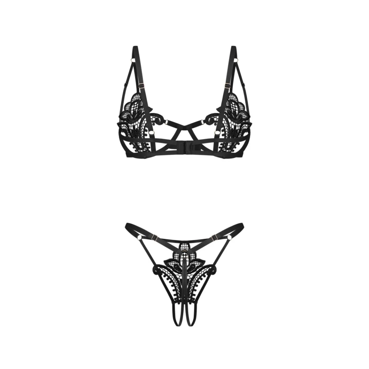 Obsessive - Luise Sublim Ensemble 2 Pièces - Noir
