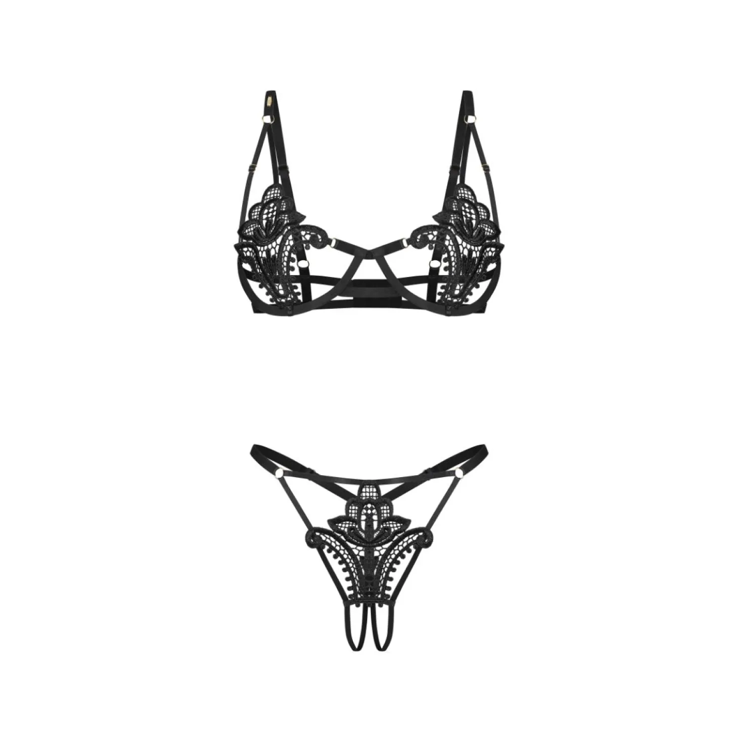 Obsessive - Luise Sublim Ensemble 2 Pièces - Noir