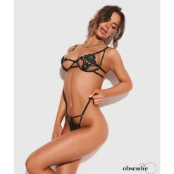 Obsessive - Luise Sublim Ensemble 2 Pièces - Noir